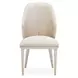Lisbon Silken Matte Cream and Opal Dining Side Chair