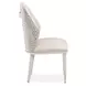 Lisbon Silken Matte Cream and Opal Dining Side Chair