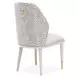 Lisbon Silken Matte Cream and Opal Dining Side Chair