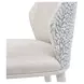 Lisbon Silken Matte Cream and Opal Dining Side Chair