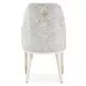Lisbon Silken Matte Cream and Opal Dining Arm Chair