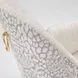 Lisbon Silken Matte Cream and Opal Dining Arm Chair