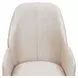 Lisbon Silken Matte Cream and Opal Dining Arm Chair