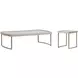 Lisbon Silken Cream and Bronze Occasional Table Set