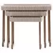 Lisbon Silken Cream and Bronze Rectangular Nesting Tables Set of 3