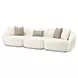 Le Montreaux Cloud White 6 Piece 126" Modular Sectional