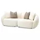Le Montreaux Cloud White 6 Piece 126" Modular Sectional