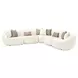 Le Montreaux Cloud White 6 Piece 126" Modular Sectional
