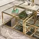 Savannah Breeze Bright Gold Tall Cocktail Table Set of 2