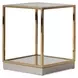 Savannah Breeze Bright Gold Square End Table
