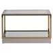 Savannah Breeze Bright Gold Short Cocktail Table Set of 2
