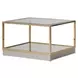 Savannah Breeze Bright Gold Short Cocktail Table Set of 2