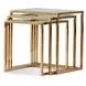 Savannah Breeze Bright Gold Nesting Tables Set of 3