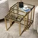 Savannah Breeze Bright Gold Nesting Tables Set of 3