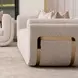 Savannah Breeze Cashmere and Bright Gold Standard 92" Sofa
