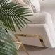 Savannah Breeze Cashmere and Bright Gold Standard 92" Sofa