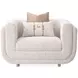 Savannah Breeze Cashmere Upholstered Matching Accent Chair with Pillow