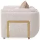 Savannah Breeze Cashmere Upholstered Matching Accent Chair with Pillow