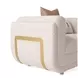 Savannah Breeze Cashmere Upholstered Matching Accent Chair with Pillow
