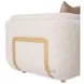 Savannah Breeze Cashmere Upholstered Matching Accent Chair with Pillow