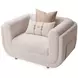 Savannah Breeze Cashmere Upholstered Matching Accent Chair with Pillow