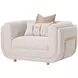 Savannah Breeze Cashmere Upholstered Matching Accent Chair with Pillow