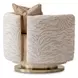 Savannah Breeze Gold and Cashmere Swivel Chair