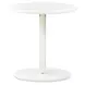Sassani Pearl White and Gold Round End Table