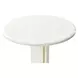 Sassani Pearl White and Gold Round End Table
