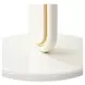 Sassani Pearl White and Gold Round End Table