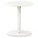 Sassani Pearl White and Gold Round Accent Table