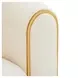 Sassani Crepe and Gold 88" Loveseat