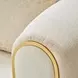 Sassani Gold and Crepe Accent Chair