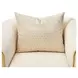 Sassani Gold and Crepe Accent Chair