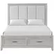 Fiona Mist Gray Upholstered Storage Panel Bedroom Set