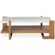 Goldmere Honey Wheat and White Rectangular Granite Top Occassional Table Set