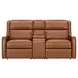 Channing Renaissance Cinnamon Leather Zero Gravity Triple Power Reclining Living Room Set with Nailhead Trim and USB Charging
