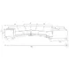 Escape Mirage Mist 4 Piece Modular Sectional