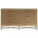 Loft Brown 6 Drawer Reeded Dresser