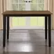 Joplin Black and Brown 54" Extendable Square Counter Height Dining Table