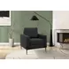 8J31L19 Black Upholstered Accent Chair