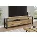 2880 Brown and Black 72" TV Stand