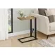2883 Brown and Black Rectangular Accent Table