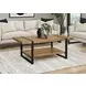 2884 Black and Brown Rectangular Coffee Table