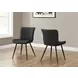 1130 Black Upholstered Dining Chair Set of 2