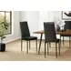 1270 Black Upholstered Dining Chair Set of 2