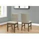 1378 Brown Upholstered Dining Chair Set of 2