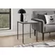 3828 Gray Square Accent Table