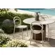 4007 Natural Taupe Outdoor Stacking Dining Chair Set of 4
