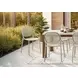 4017 Natural Taupe Outdoor Stacking Dining Chair Set of 4